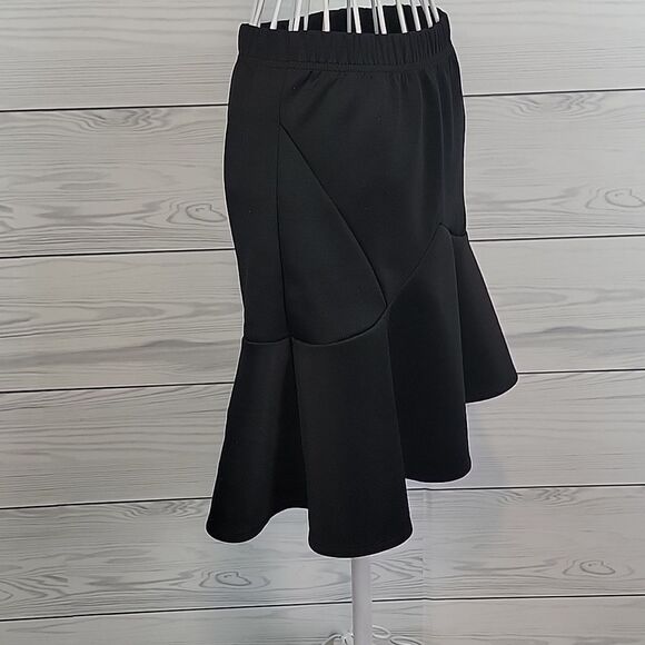 Bongo black flippy hem a-line mini skirt Size  M - Picture 4 of 9